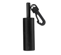 Miskall Shaker magnetico, stick rattle stick di sicurezza immersioni a campana in alluminio slittata in lega di texture bastone suoneria a campana con gancio girevole a 360 ° per (Black)