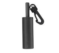 Miskall Shaker magnetico, stick rattle stick di sicurezza immersioni a campana in alluminio slittata in lega di texture bastone suoneria a campana con gancio girevole a 360 ° per (Gray)