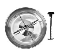 Miskall Stainless Steel Piglet Feeding Sow Trough Bowl Livestock Fodder Solid Durable Specially Designed 25 * 6cm