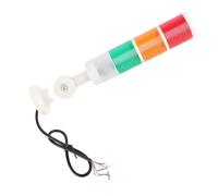 Miskall Torretta di segnalazione a LED, Torretta di segnalazione a LED DC24V 3 livelli Rosso Giallo Verde IP54 Lampada di avvertimento industriale pieghevole con cicalino