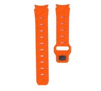 Miskall Watch Bands, Classic Silicone Football Texture Replacement Wrist Strap Quick Release Dual Color Watch Wristband for Galaxy Watch 6 5 4 (Orange)