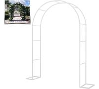 MISKYN Arco da Giardino Grande in Metallo Arco per Rose Piante Rampicanti Nero Traliccio Struttura in Acciaio 120Cm 140Cm 350Cm,Nero,W3.5M*H2.2M