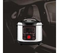 MISKYN Fornello Di Riso Piccolo 12V / 24V, Fornello Di Riso Portatile Da Viaggio Per Auto, Funzione Di Riscaldamento E Mantenimento in Caldo, Perfetto Per Auto, Viaggi in Campeggio,12v