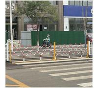 MISKYN Transenne da Esterno Sistema di Barricate Mobili | Barriere di Sicurezza Espandibili Tubo in Acciaio Robusto Spesso 25 Mm | Barricate con Ruote,1.2 * 2.5m