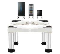 MiSMiAO Base multifunzionale, utilizzata per i dispositivi statici, staffa universale che aumenta l'altezza, base del frigorifero, 4 piedi robusti, larghezza e altezza regolabili[29-32cm]