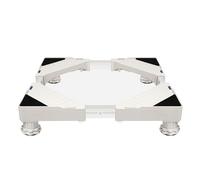 MiSMiAO Piccola base della lavatricelunghezza e larghezza regolabili, ampia applicabilità, universale per elettrodomestici e mobili, bianco, base regolabile multifunzionale[4 piedi]