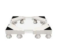 MiSMiAO Piccola base della lavatricelunghezza e larghezza regolabili, ampia applicabilità, universale per elettrodomestici e mobili, bianco, base regolabile multifunzionale[12 piedi]