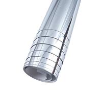 MISNODE 2 fogli a specchio, autoadesivi non in vetro, piastrelle a specchio, 50 x 100 cm, fai da te per bagno, pellicola adesiva per specchio in acrilico