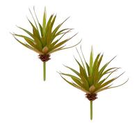 MISNODE 2 Piante Succulente Artificiali, Piante Grasse Finte Real Touch, Piante di Aloe Artificiale Senza Vaso per Interni Ed Esterni, Piante Finte per Serra per la (B)