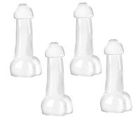 MISNODE 4 bicchieri da vino trasparenti creativi, bicchieri da succo di birra, bicchieri da cocktail Martini ad alto boro, bicchieri divertenti per whisky, bar, piscina, feste di compleanno