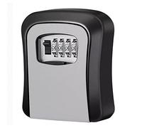 MISNODE Cassetta di Sicurezza per Chiavi di Sicurezza,Scatola di Sicurezza Portatile con Combinazione a 4 Cifre Fissata Al Muro,Cassetta di Sicurezza per Chiavi da Esterno Impermeabile per Chiavi di C