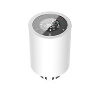 MISNODE Valvola Termostatica Intelligente per Radiatore, Smart Thermostat Wifi con Schermo LCD Touch, controllo remoto tramite App, Programma TRV, Funziona con Alexa e Google Home (Bianco)