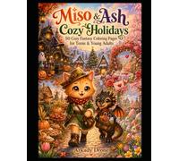 Miso & Ash Cozy Holidays: 50 Cozy Fantasy Coloring Pages for Teens & Young Adults