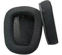 Misodiko - Cuscinetti di ricambio per cuffie Logitech G633 G933 G533 Artemis Spectrum Gaming Headset, parti di riparazione paraorecchie Tessuto a rete nero.