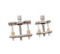 misppro 2 x clip per movimento orologio morsetto in metallo robusto reversibile cassa morsa strumenti di riparazione per uso domestico regolazione fissaggio