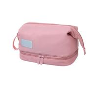 misppro Borsa separata bagnata asciutta dell'articoli da toeletta di viaggio, organizzatore resistente di trucco dell'acqua con la maniglia, Rosa, Moda