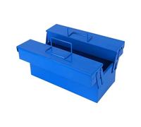 misppro Cassetta degli attrezzi in ferro con maniglia per una facile classificazione organizer da viaggio scatola portaoggetti 34 x 16 x 17 cm