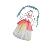 misppro Lolita - Vestito da bambola per 60 cm BJD, set di costumi eleganti, accessori eleganti, giocattolo educativo, regalo di compleanno, accessorio fotografico - giallo e bianco