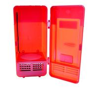 misppro Scaldabibite USB e dispositivo di raffreddamento per lattine di soda birra bevande in auto casa ufficio - rosso