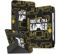 Miss Adola Custodia per Samsung Galaxy Tab A9 Plus con portapenna, per ragazze, donne, ragazzi, carino, cartone animato, divertente, kawaii, protezione con supporto, motivo gamer
