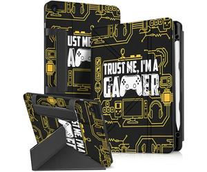 Miss Adola Custodia per Samsung Galaxy Tab A9 Plus con portapenna, per ragazze, donne, ragazzi, carino, cartone animato, divertente, kawaii, protezione con supporto, motivo gamer