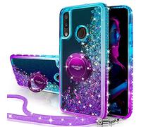 Miss Arts Cover Galaxy A40,[Silverback] Custodia Glitter di in TPU con Supporto, Pendenza Colore Diamond Liquido Cover Case per Samsung Galaxy A40 -Porpora