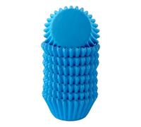 Miss Bakery's House® 200 mini stampi per muffin standard, diametro 32 mm x 20 mm, colore azzurro chiaro, in carta, per muffin e cioccolatini