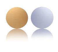 Miss Bakery's House® Cake Board - 2 mm - Ø 20 cm - Argento & Oro - 10 pezzi double face - rotondo - piatto per torta rivestito - lucido - utilizzabile su entrambi i lati