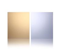 Miss Bakery's House® Cake Board - 3 mm - 30x40 cm - Argento e Oro - 10 pezzi - Sottotorta rettangolare - rivestita - lucido - utilizzabile su entrambi i lati - per torte a più piani