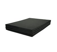 Miss Bakery's House® Cake Drum - 12 mm - 30 x 40 cm - nero - 4 pezzi - angolare - vassoio per torta spesso - stabile - rivestito - trasportare sicuro torte - strati di pile