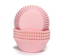 Miss Bakery's House® Pirottini in carta - standard - rosa - 75 pezzi - Ø 5 cm x 3 cm - resistenti al forno - per muffin e cupcakes - da cuocere in fornetto