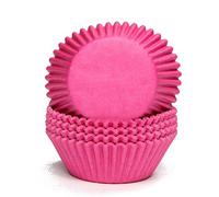 Miss Bakery's House® Pirottini in carta - standard - rosa fuchsia - 75 pezzi - Ø 5 cm x 3 cm - resistenti al forno - per muffin e cupcakes - da cuocere in fornetto