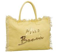 Miss Beach Borsa Mare Donna XL con Zip - Shopper Spiaggia Grande Canvas con Pochette