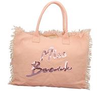 Miss Beach Borsa Mare Donna XL con Zip - Shopper Spiaggia Grande Canvas con Pochette