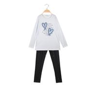 Miss Bellina Completo 2 pezzi da bambina con leggings luccicante