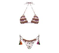 Miss Bikini - Bikini a triangolo con ricami - - Swimwear - Donna - Multicolore - L