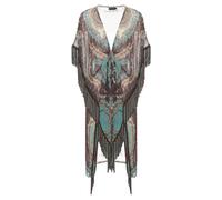Miss Bikini - Kaftan con Frange - - Jackets - Donna - Marrone - ONE SIZE