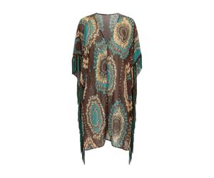 Miss Bikini, ,Swimwear ,Donna ,Multicolore ,ONE SIZE Poncho Copricostume con Frange
