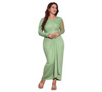 Miss Chase Maxi abito da donna impreziosito da donna, Menta allegra, XXL