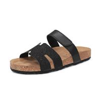 Miss Desire Ciabatte Con Strappo Nero - Taglia 36 Scarpe Donna Sandali Bassi