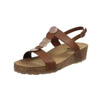 Miss Desire Sandali Con Zeppa E Cinturino Marrone - Donna Scarpe Sandali Zeppa