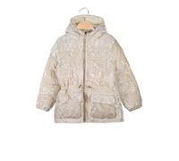 Miss & Girls Giubbotto da bambina con paillettes e cappuccio - beige