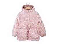 Miss & Girls Giubbotto da bambina con paillettes e cappuccio - rosa