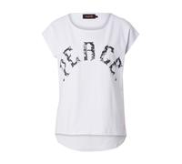 miss goodlife Maglietta 'Peace' nero / argento / bianco Donna miss goodlife S nero / argento / bianco