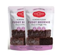 Miss Jones Baking Keto Brownie Mix - Senza glutine, a basso contenuto di carboidrati, senza zuccheri aggiunti, dessert e dolcetti naturali - diabetici, Atkins, WW, Paleo friendly