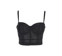 miss kimery Top corsetto donna con coppe imbottite - nero