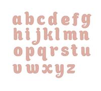 MISS KUTY Fustella fine ZAG Alfabeto classico minuscolo 26u. Per tagliare carta, cartoncino, EVA e fogli di alluminio per progetti di cartoleria, scrapbooking e artigianato