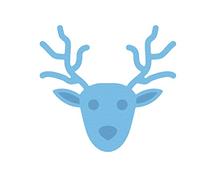 MISS KUTY ZAG - Fustella per Natale a testa di renna per tagliare carta, cartone, EVA e fogli di alluminio per progetti di cartoleria, scrapbooking e artigianato