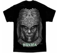 MISS LILLY Day of The Dead Chicano Art Mexica Aztec Men's David Gonzales T Shirt White XXL