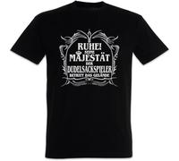 MISS LILLY Men's T-Shirt with His Majesty The Bagpipe Player Casual Graphic Tops Black S